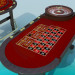 modello 3D Roulette e poker tavolo - anteprima