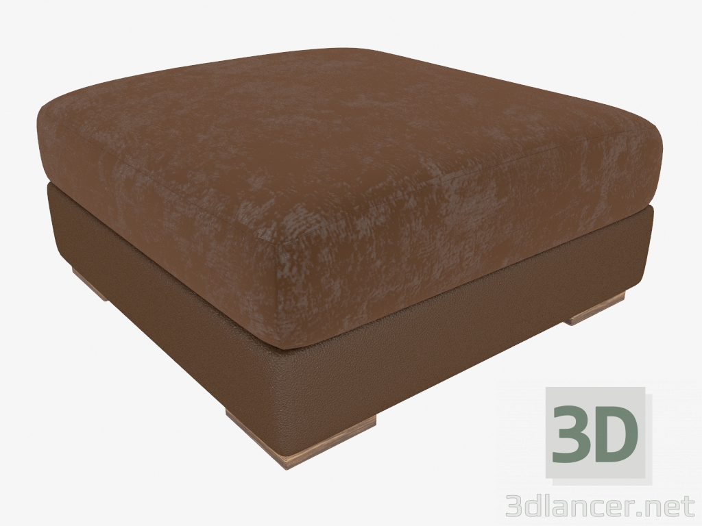 3D modeli Yastıklı yastıklı tabure - önizleme