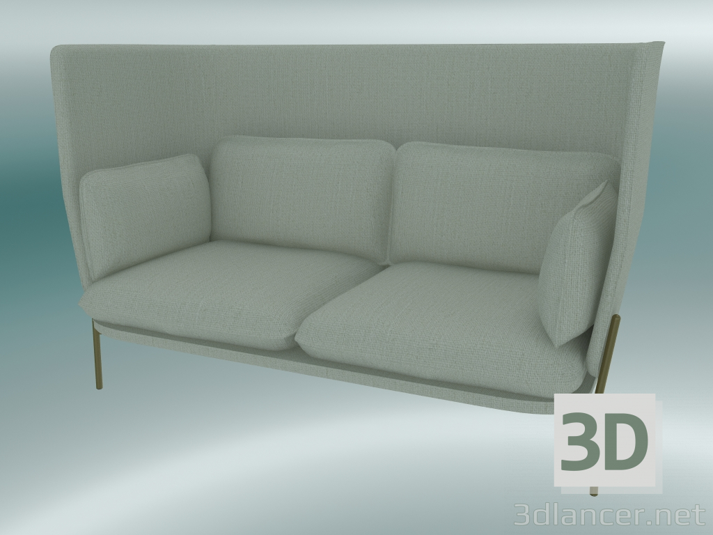 3D Modell Sofa Sofa (LN6, 90 x 180 H 115 cm, bronzierte Beine, Sunniva 2 811) - Vorschau