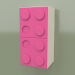 3d model Estante de pared vertical (rosa) - vista previa