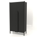 3d model Wardrobe with long handles W 01 (1000x450x2000, wood black) - preview