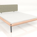 3d модель Ліжко двоспальне Fina з узголів'ям з тканини 160Х200 – превью