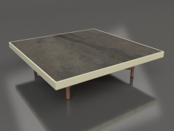 Square coffee table (Gold, DEKTON Radium)