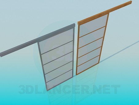 modèle 3D Portes pliantes - preview