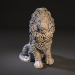 3d Lion King Voronoi модель купить - ракурс