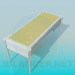 3d model Writing desk with drawers - preview