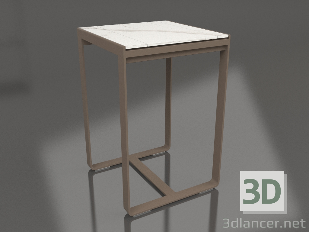 3D modeli Bar masası 70 (DEKTON Aura, Bronz) - önizleme