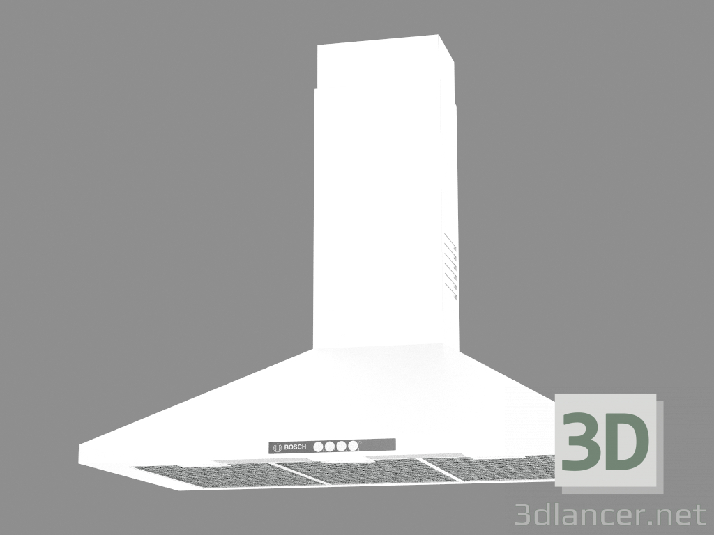 3 डी मॉडल उमड़ा हुआ चंदवा Rangehood DWW09W450A - पूर्वावलोकन