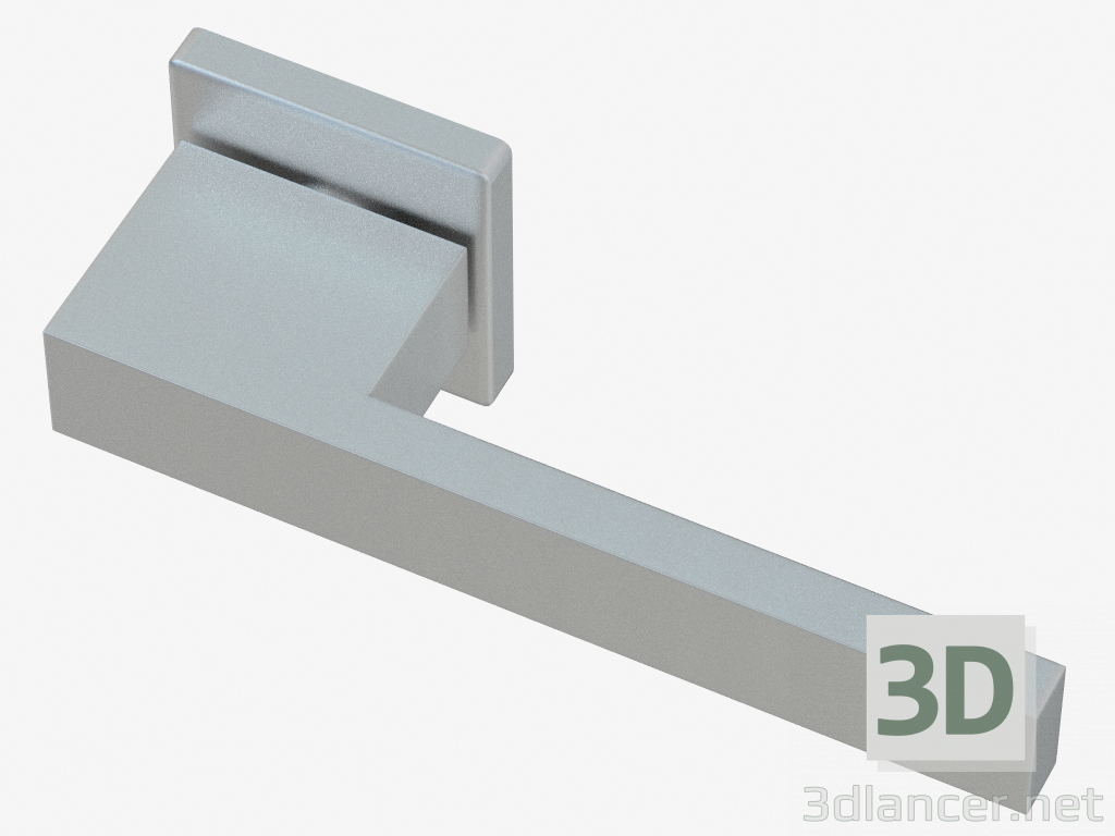 modèle 3D Poignée de porte Iris (chrome opaque) - preview