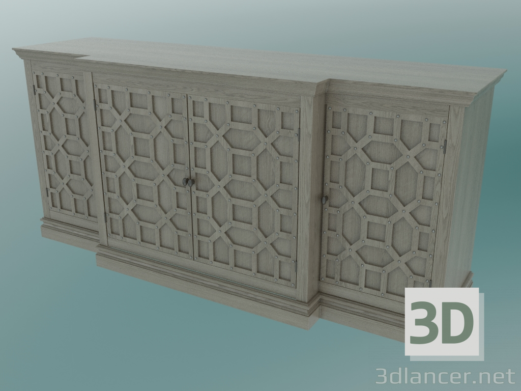 3 डी मॉडल दरवाजे के साथ दराज के शंघाई छाती - पूर्वावलोकन