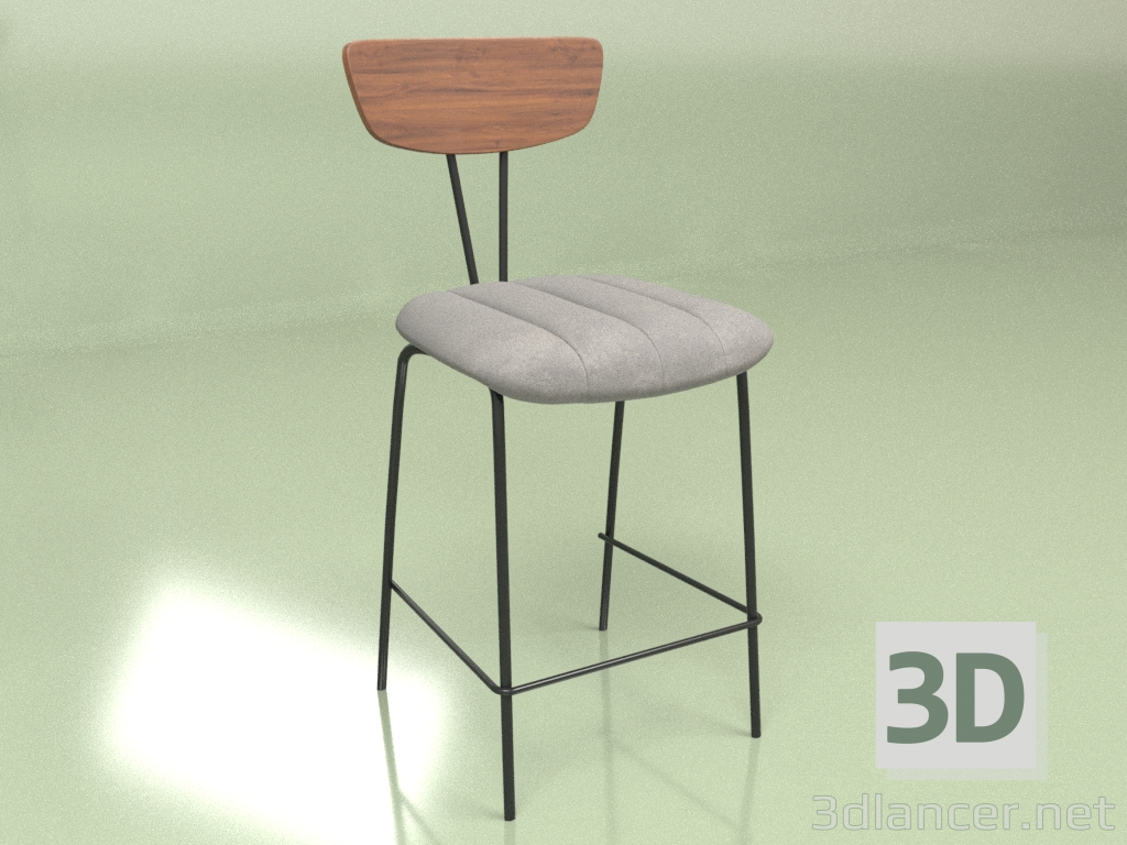 3d модель Полубарный стул Apel – превью