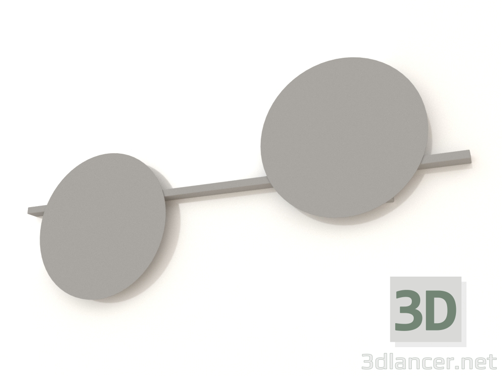 3D Modell Wandleuchte (7298) - Vorschau