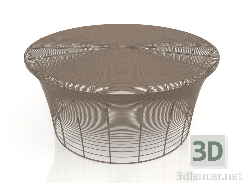 3d model Low coffee table (Bronze) - preview