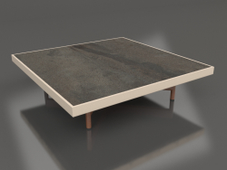 Square coffee table (Sand, DEKTON Radium)