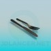 3d model Knife and fork - preview