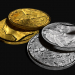 modello 3D Moneta d'oro e nastro - anteprima