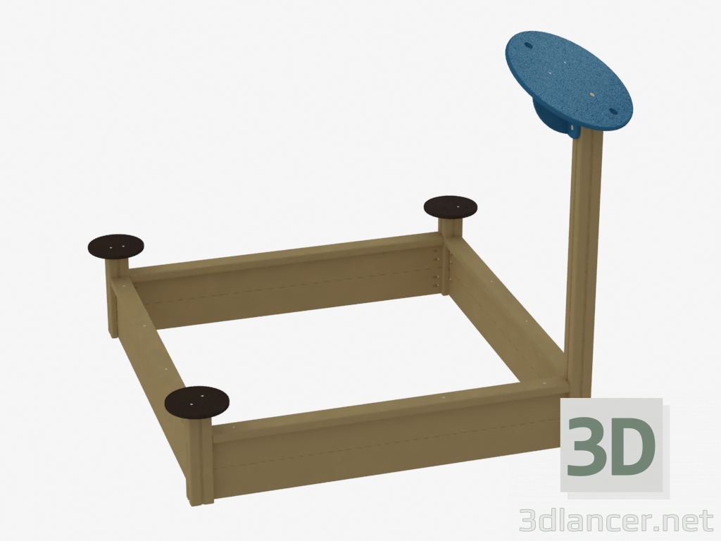 3D Modell Kinderspiel-Sandkasten (K5304) - Vorschau