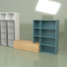 3d model Shelves Composition 1 (White) - preview