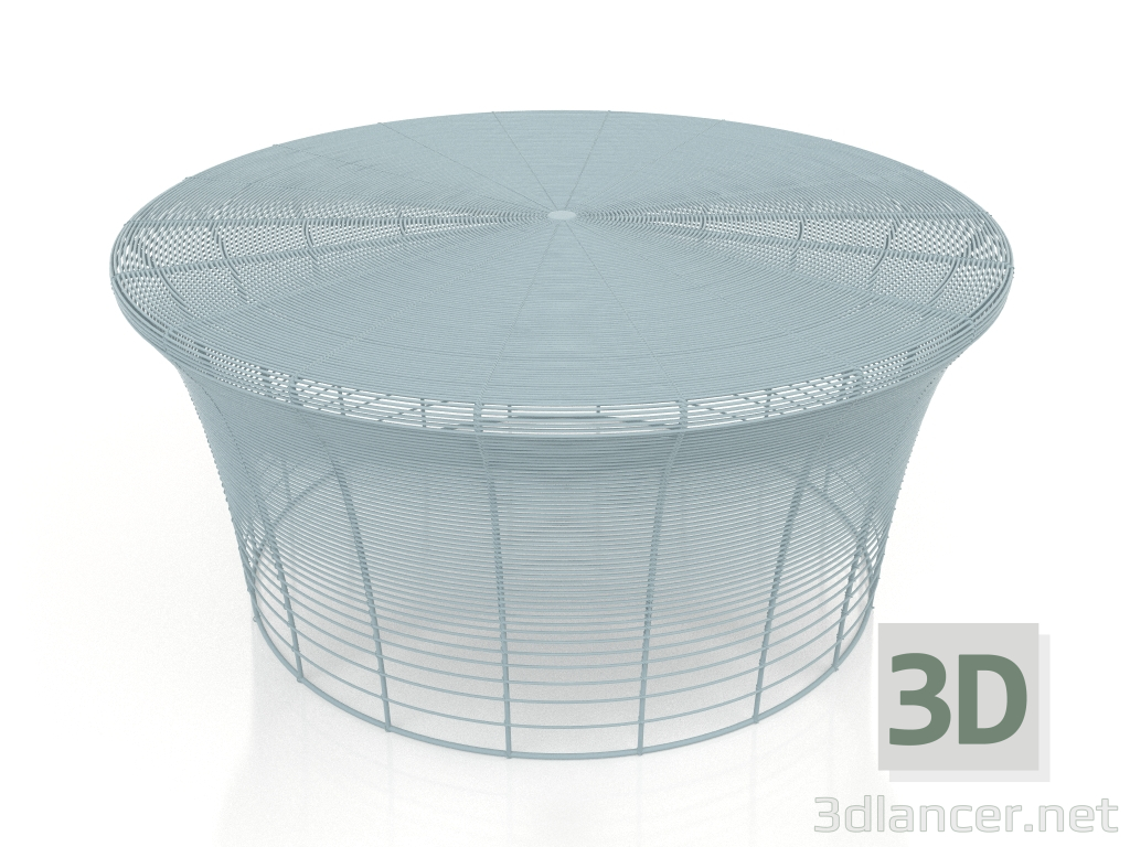 3d model Low coffee table (Blue gray) - preview