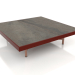 modello 3D Tavolino quadrato (Vino rosso, DEKTON Radium) - anteprima