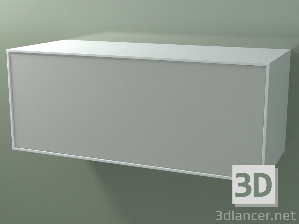 modello 3D Scatola (8AUECB03, Glacier White C01, HPL P02, L 120, P 50, H 48 cm) - anteprima