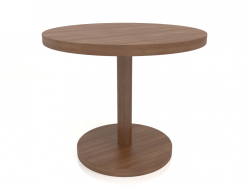 Table à manger DT 012 (D=900x750, bois brun clair)