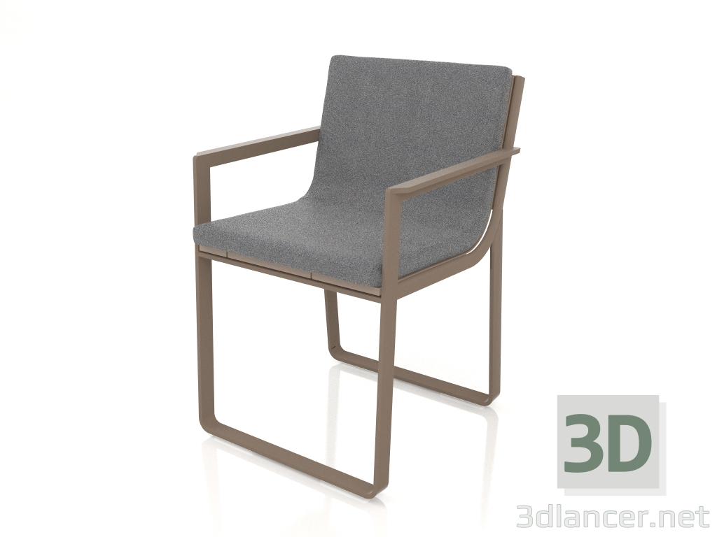 modèle 3D Chaise de salle à manger (Bronze) - preview