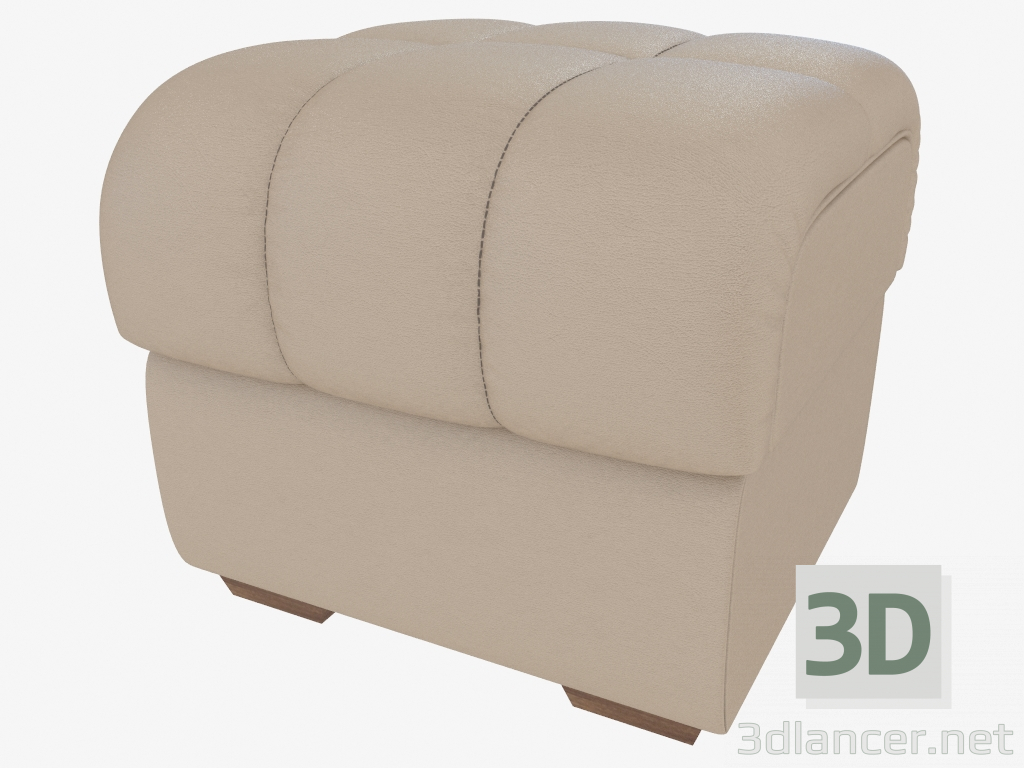3d model Leather upholstered bench - preview