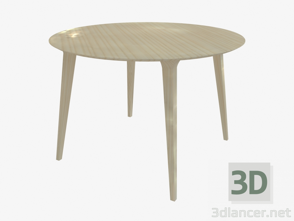 modello 3D Tavolo da pranzo rotondo (frassino D110) - anteprima