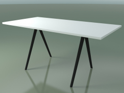 Table rectangulaire 5409 (H 74 - 79x159 cm, stratifié Fenix F01, V44)