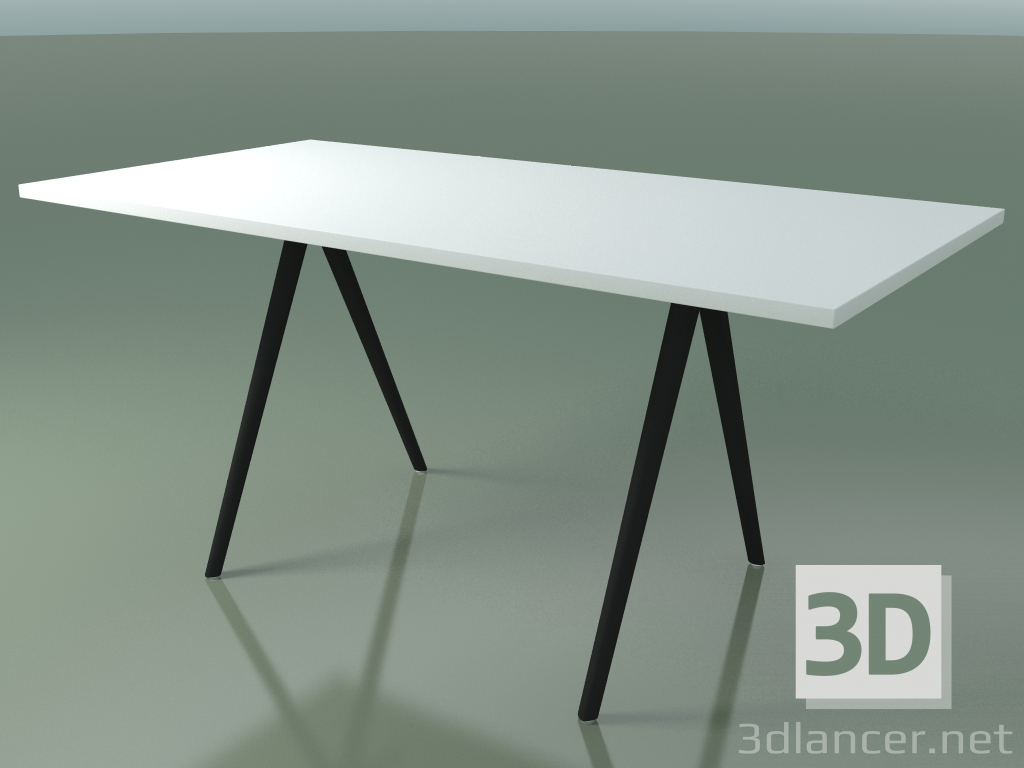 modello 3D Tavolo rettangolare 5409 (H 74 - 79x159 cm, laminato Fenix F01, V44) - anteprima