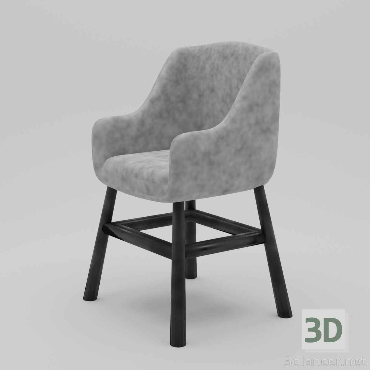 Silla fácil 3D modelo Compro - render