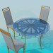 3d model Table and chairs - preview