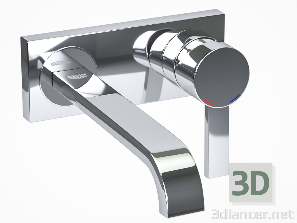 modello 3D Mixer Grohe allure - anteprima