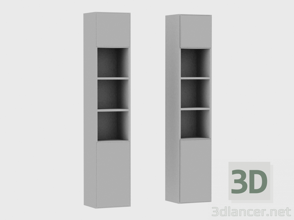 modello 3D Elementi del sistema modulare IANUS MIDDLE WITH BACK (N230) - anteprima