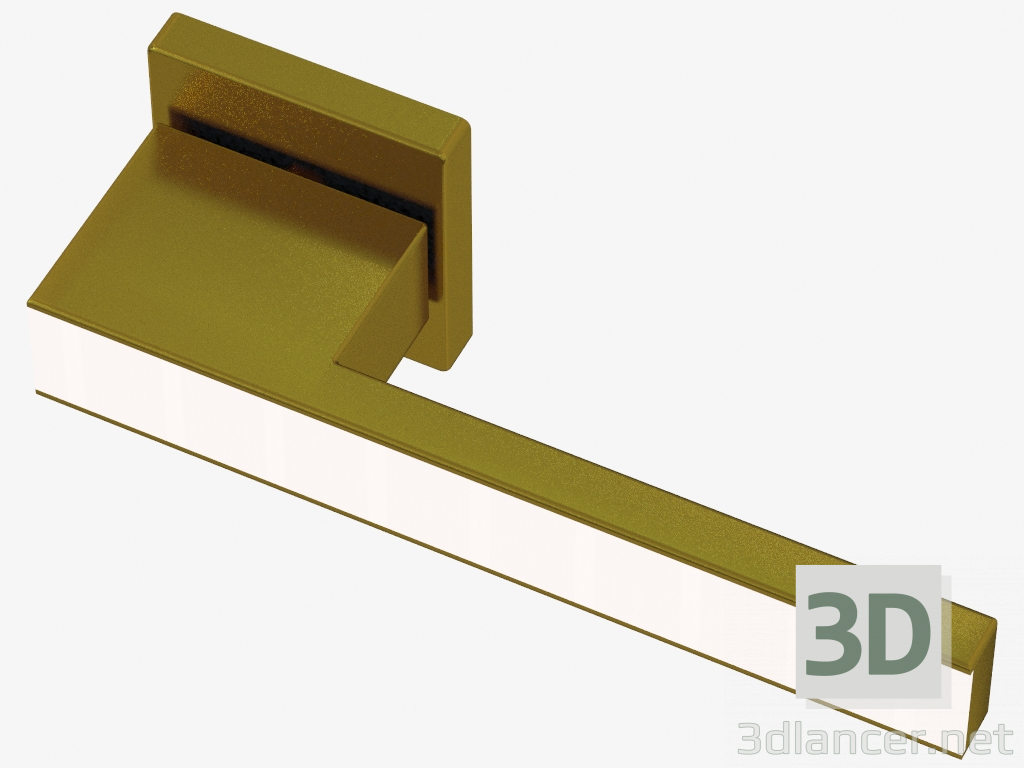 3D modeli Mükemmel kapı kolu (Mat pirinç) - önizleme
