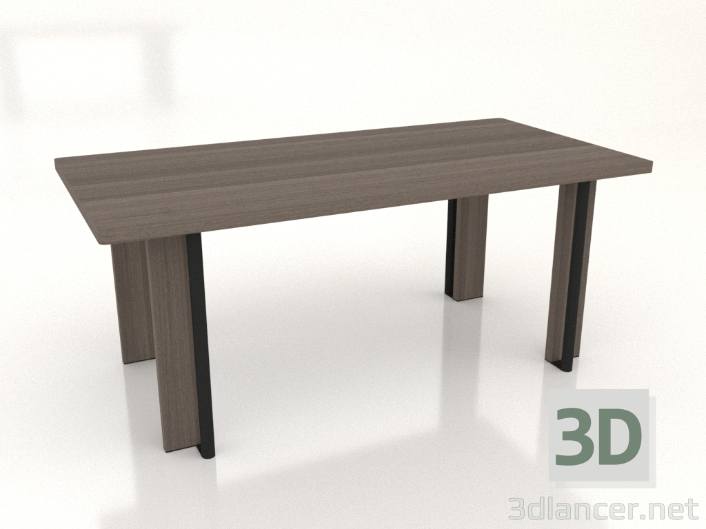 3 डी मॉडल डाइनिंग टेबल रूट 1800x900 - पूर्वावलोकन