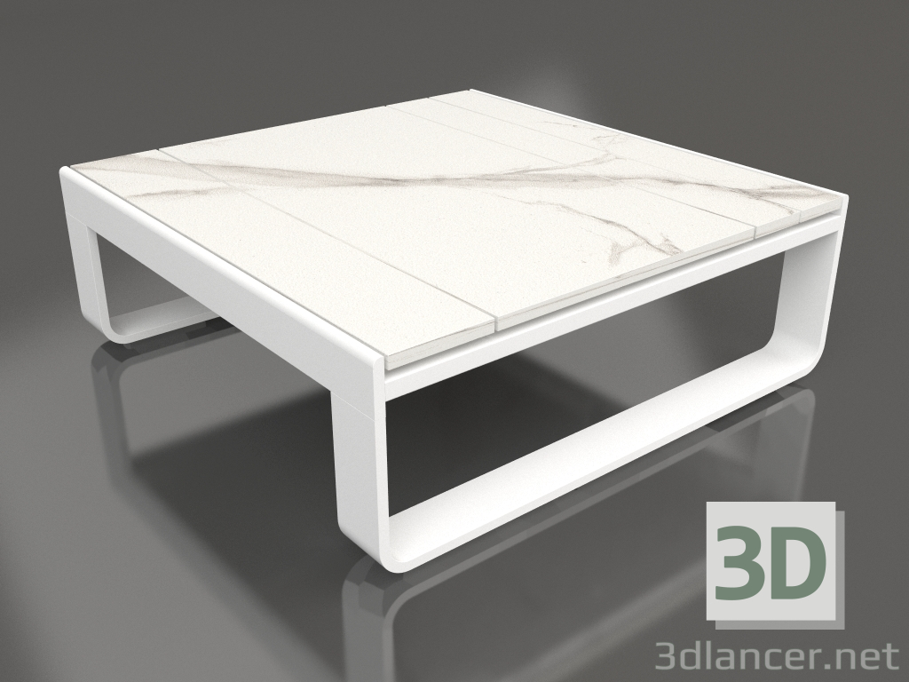 Modelo 3d Mesa lateral 70 (DEKTON Aura, Branco) - preview