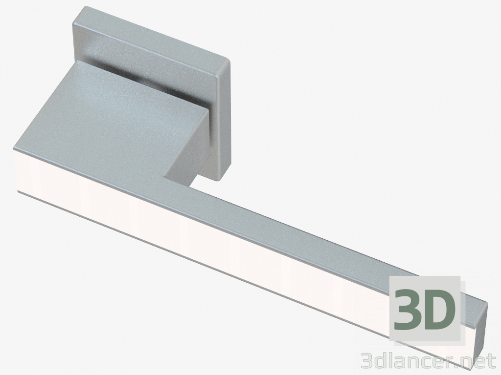 3 डी मॉडल सही दरवाज़े का हैंडल (मैट क्रोम) - पूर्वावलोकन