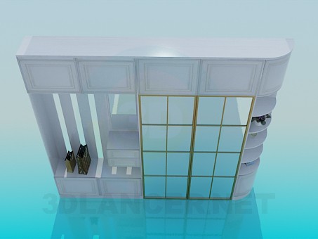 3 डी मॉडल हॉल कोठरी - पूर्वावलोकन