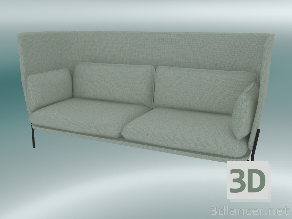 3D Modell Sofa Sofa (LN7, 90 x 232 H 115 cm, warme schwarze Beine, Sunniva 2 811) - Vorschau