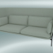 3D Modell Sofa Sofa (LN7, 90 x 232 H 115 cm, warme schwarze Beine, Sunniva 2 811) - Vorschau