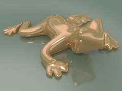 Ceramic Frog Decor Element (Pink Gold)