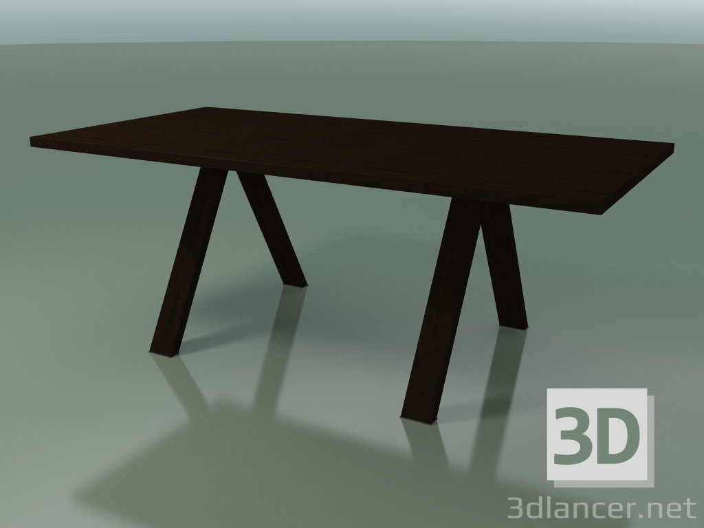 modello 3D Tavolo con piano di lavoro standard 5030 (H 74-200 x 98 cm, wengè, composizione 1) - anteprima