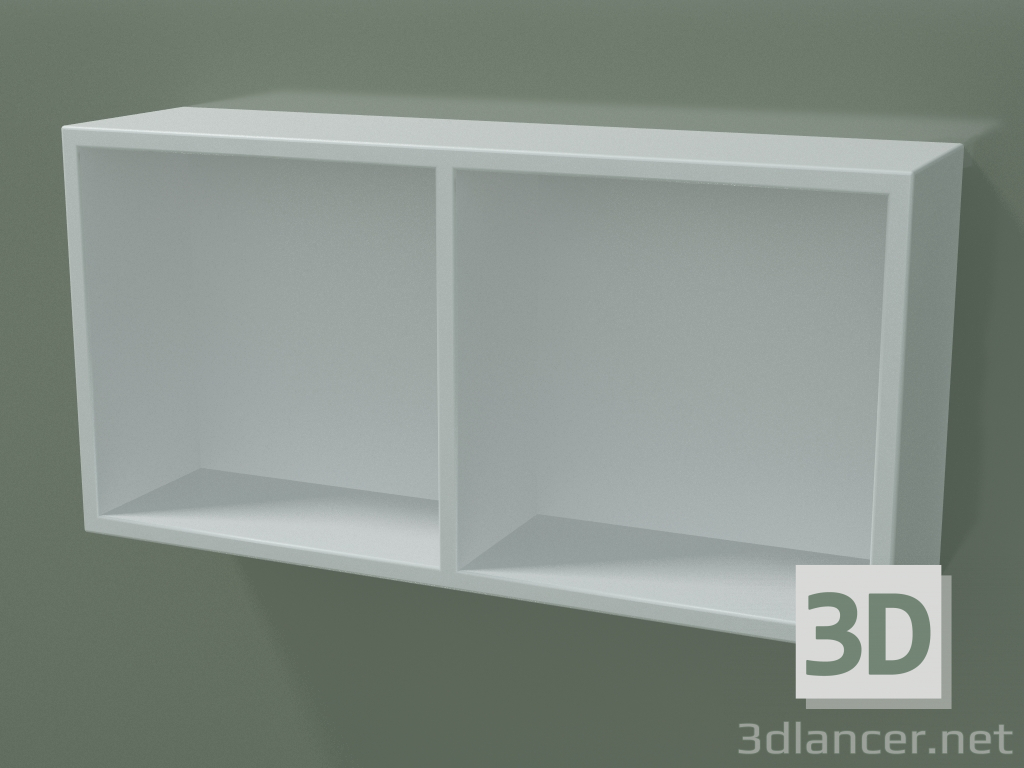 3D Modell Offene Schachtel (90U30002, Gletscherweiß C01, L 48, P 12, H 24 cm) - Vorschau