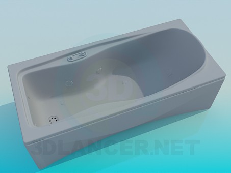 3d model Rectangular tub - preview