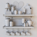 3D Dekoratif set "Mutfak her gün açıktır" modeli satın - render