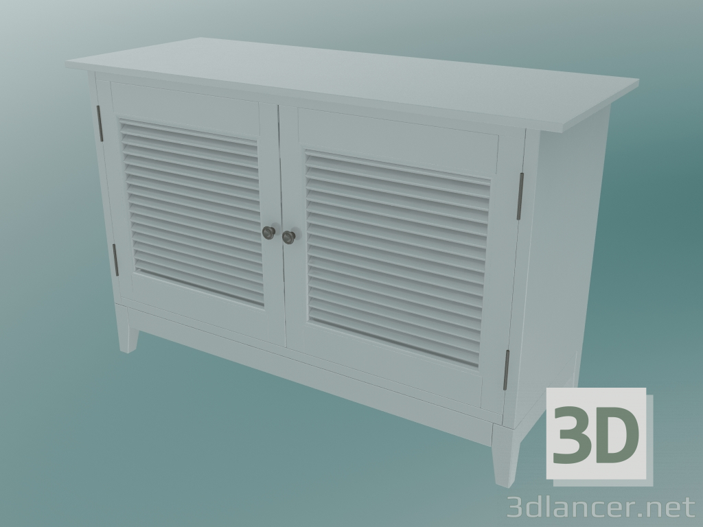 3d model Bathroom sink cabinet (White) - preview