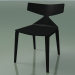 3d model Chair 3700 (4 wooden legs, Black) - preview