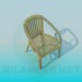 3d модель Плетений стілець-крісло – превью
